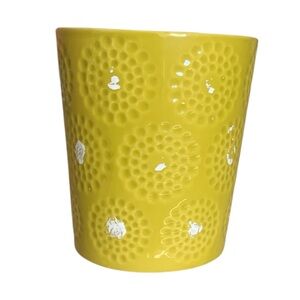 Cerulean Peony Textured Ceramic Vase